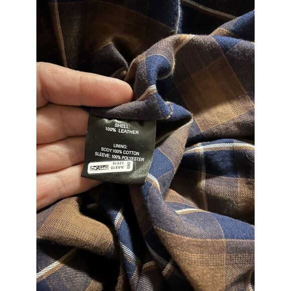 Old Gringo Blue Leather Men's Jacket XLarge - Picture 4 of 4